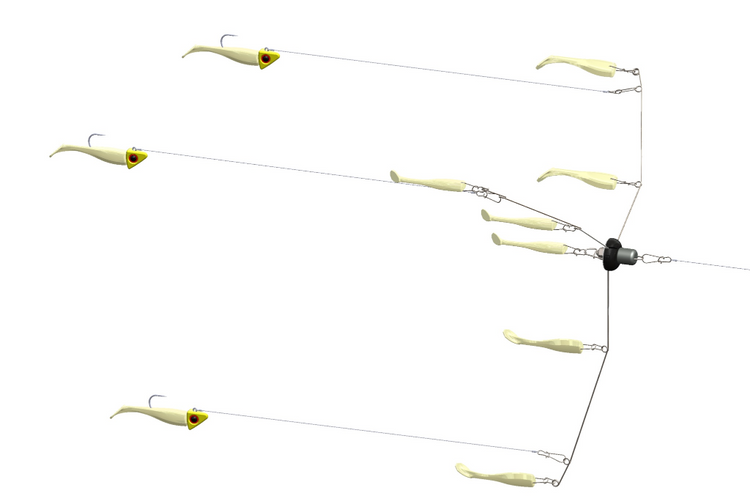 Complete U-rigs, Ready to Fish